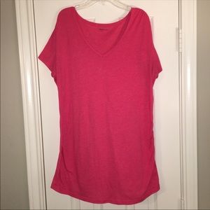Pink maternity tee